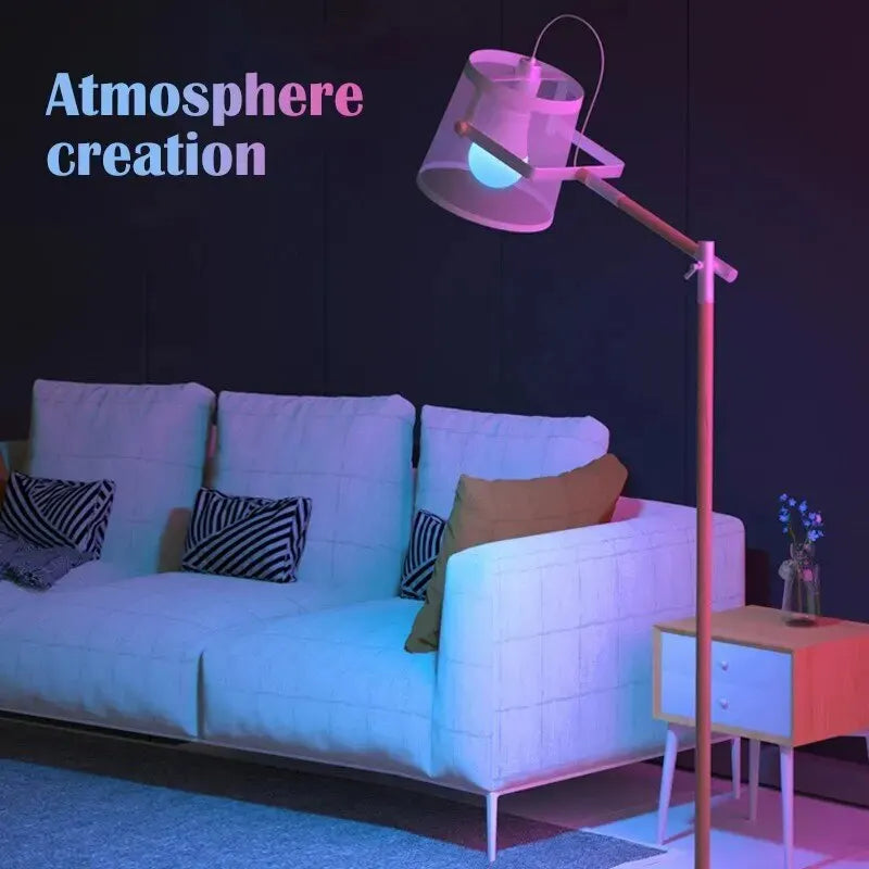 16 Color LED Multicolor Smart Light Bulb E27 220V Household Lighting Dimmable 24 Key Remote Control